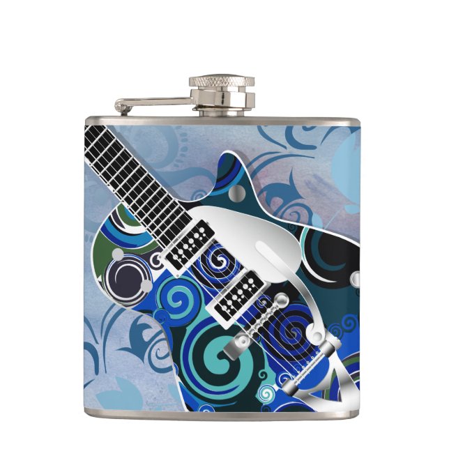 Optionen für Musik 11 Wrapped Flask Flachmann (Vorderseite)