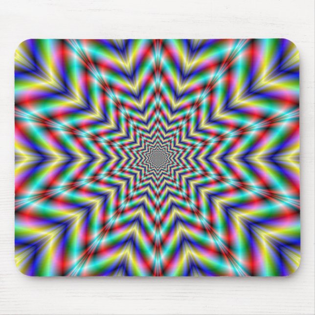 Optisch herausfordernd Star Mousepad (Vorne)