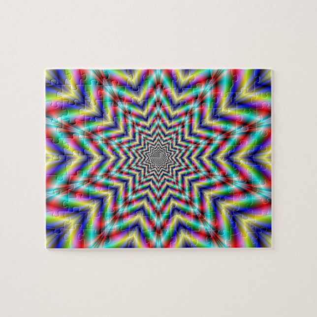 Optisch herausforderndes Star-Puzzle (Horizontal)