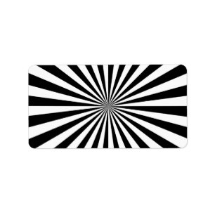 Optische Burst Spinning Wheel Design Adressaufkleber