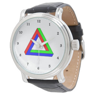optische Dreieck-Illustration Armbanduhr