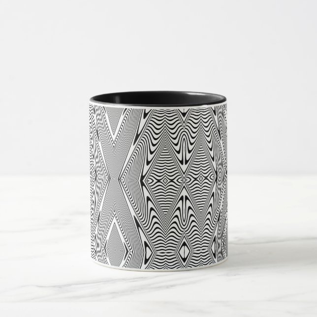 Optische Illusion 11 Abstrakte Gestaltung Tasse (Zentrum)