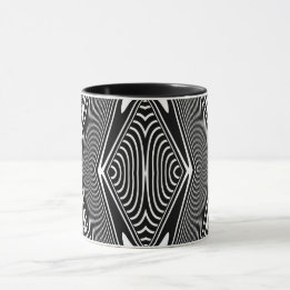 Optische Illusion 18 Abstrakte Gestaltung Tasse