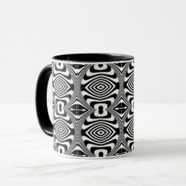 Optische Illusion 3 Abstraktes Design Tasse