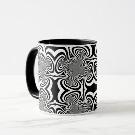 Optische Illusion 3 Abstraktes Design Tasse