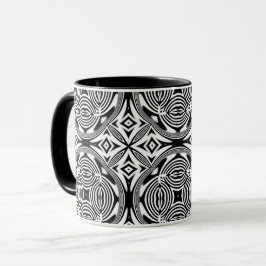 optische Illusion 7 Abstraktes Design Tasse