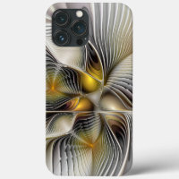 Optische Illusion Abstraktes 3D-Fraktal mit Tiefe