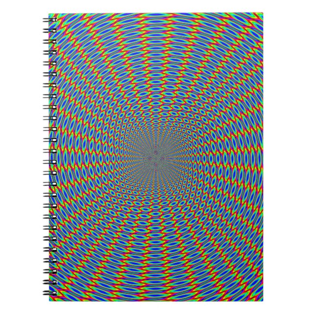 Optische Illusion abstraktes Design. Notizblock (Vorderseite)