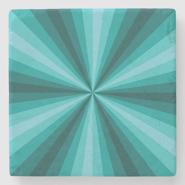 Optische Illusion Aqua Stone Untersetzer (Vorderseite)