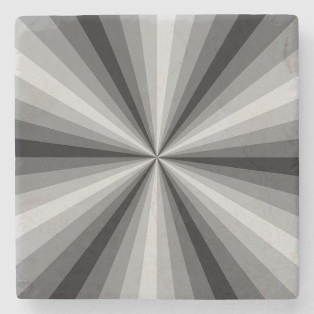 Optische Illusion Black Stone Untersetzer (Vorderseite)