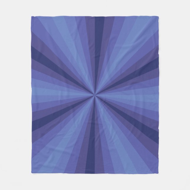 Optische Illusion Blaues Vlies-Decken Fleecedecke (Vorderseite)