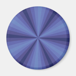 Optische Illusion Blue Magnet
