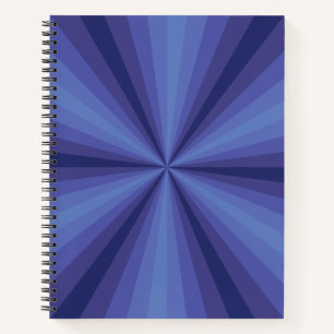 Optische Illusion Blue SpiralNotebook Notizbuch