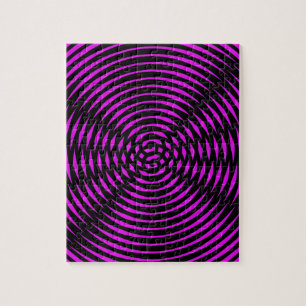 Optische Illusion farbiger Neon-Rosa-Schwarz-Weiß