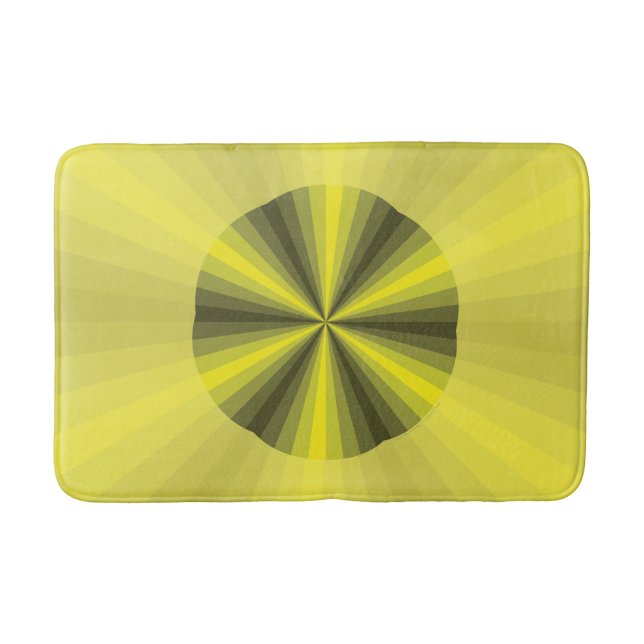 Optische Illusion Gelbbbadermatte Badematte (Vorderseite)