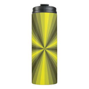 Optische Illusion Gelber Thermaltumbler Thermosbecher