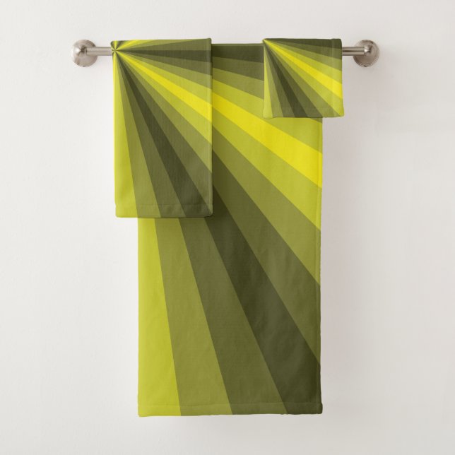 Optische Illusion Gelbes Set Handtuch (Insitu)