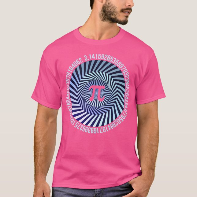 Optische Illusion Geometrie Pi Day Math Geek Nerd  T-Shirt (Vorderseite)
