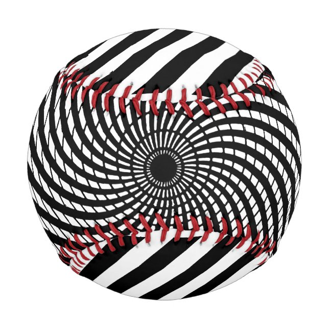 Optische Illusion Geometrische Art Hypnotic Game B Baseball (Vorderseite)