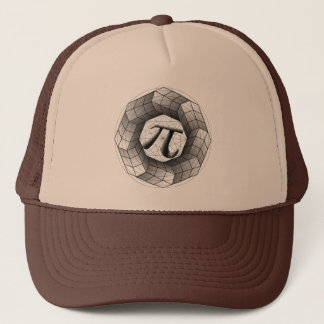 Optische Illusion Geometrisches Pi-Symbol auf Truc Truckerkappe