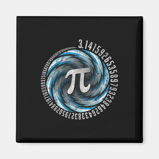 Optische Illusion Geometry Pi Math Science Stem 3. Magnet (Vorne)