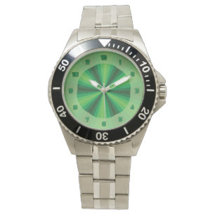Optische Illusion Grüne Uhr