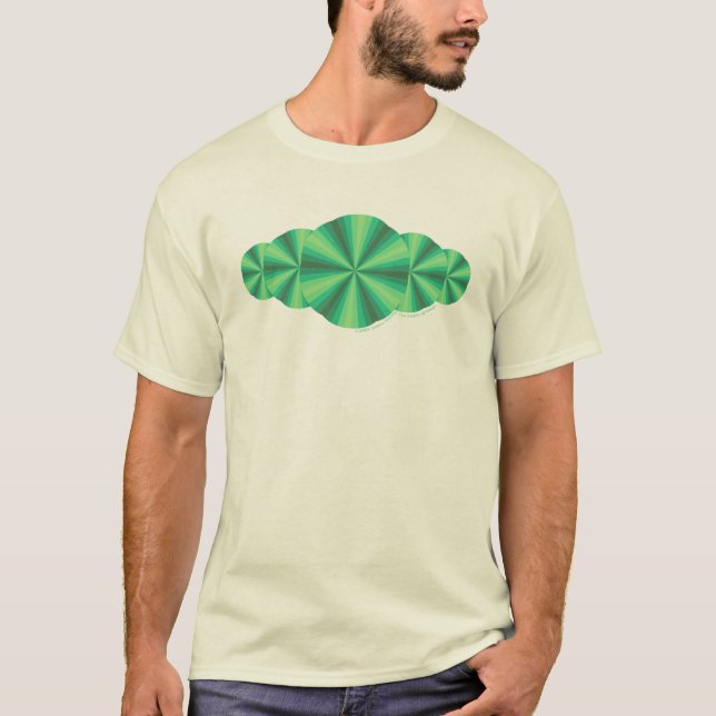 Optische Illusion grünes Kind und dunkles Baby-Shi T-Shirt (Vorderseite)
