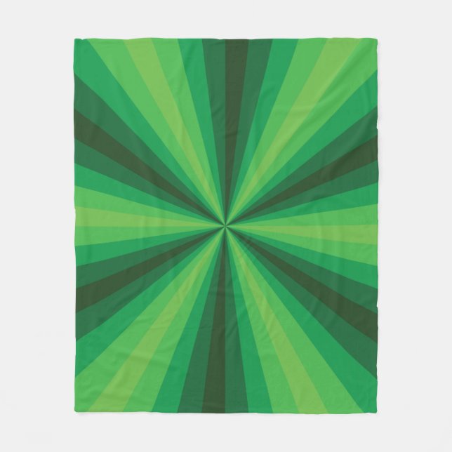 Optische Illusion Grünes Vlies-Decken Fleecedecke (Vorderseite)