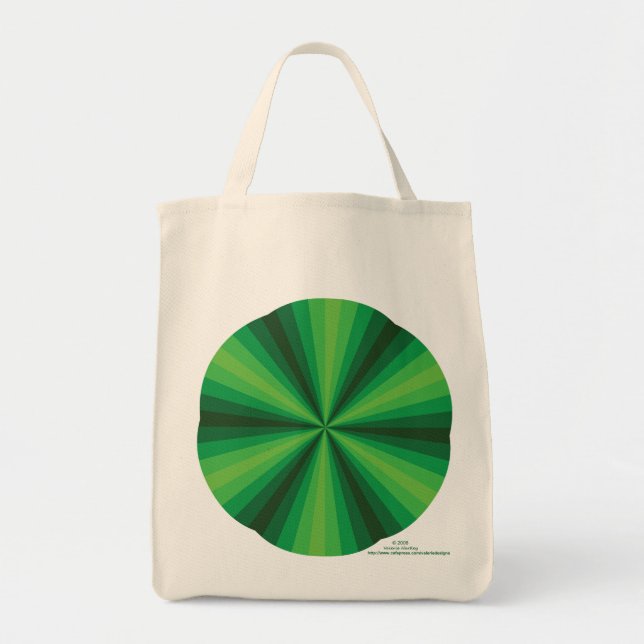 Optische Illusion Grüntasche Tragetasche (Vorne)
