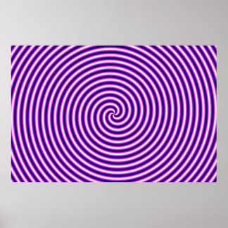 Optische Illusion Hypo Lila Poster