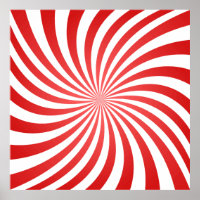 Optische Illusion in der Roten und Weißen Spirale
