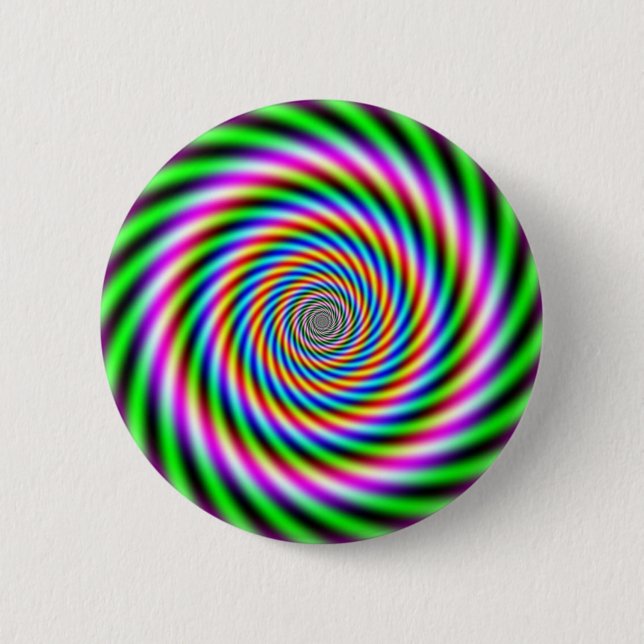 Optische Illusion in Greenpink Button (Vorderseite)