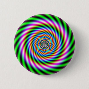 Optische Illusion in Greenpink Button