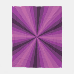 Optische Illusion Lila Fleecedecke