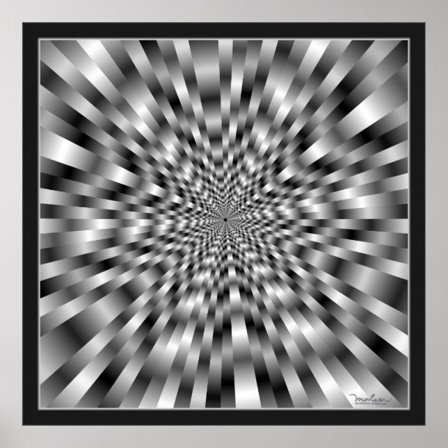 Optische Illusion mit extremer Geschwindigkeit Poster (Vorne)