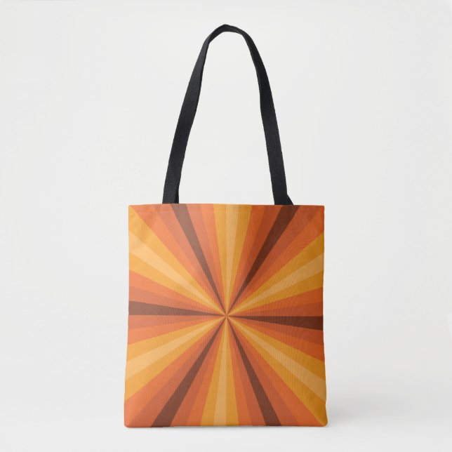 Optische Illusion Orange All-Over-Print-Bag Tasche (Vorderseite)