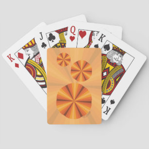 Optische Illusion Orange Classic Playing Cards Spielkarten