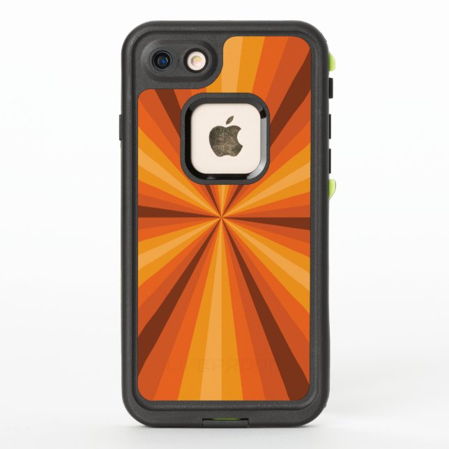 Optische Illusion Orange-Lifeproof-Fall (Rückseite)