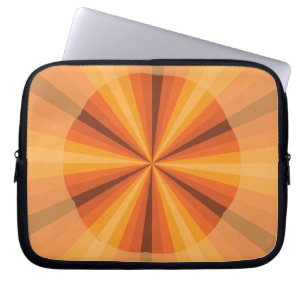 Optische Illusion Orange-Notebookgehäuse Laptopschutzhülle
