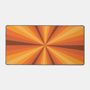 Optische Illusion Orange Schreibtischunterlage