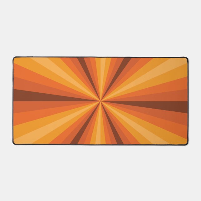 Optische Illusion Orange Schreibtischunterlage (Vorderseite)