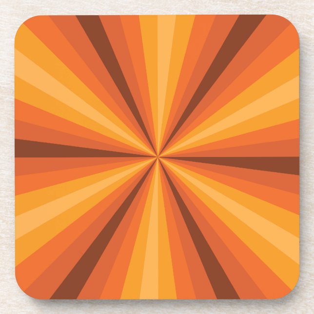 Optische Illusion Orange Square Untersetzer (Vorderseite)