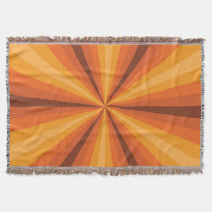 Optische Illusion Orange Throw Blanket Decke