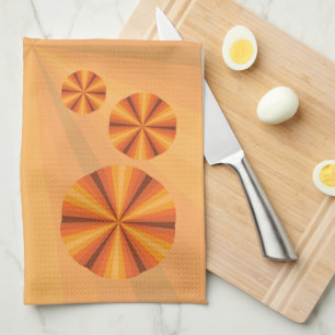 Optische Illusion Oranges Handtuch