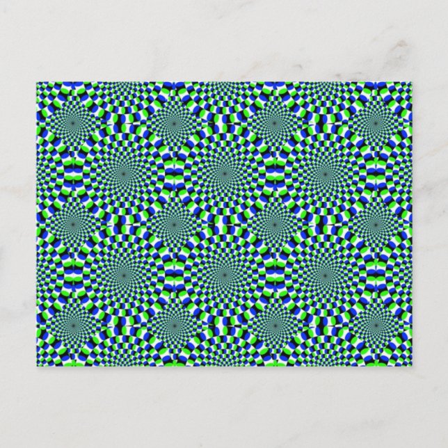 optische Illusion Postkarte (Vorderseite)