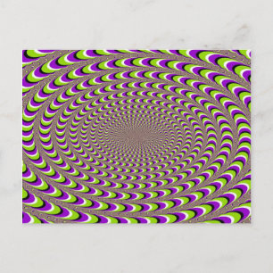 optische Illusion Postkarte