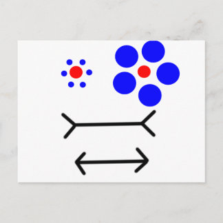 optische Illusion Postkarte