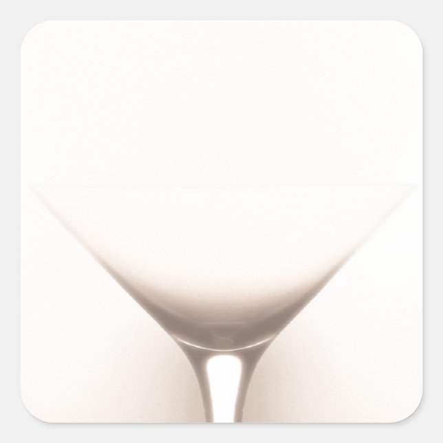 optische Illusion Quadratischer Aufkleber (Vorderseite)