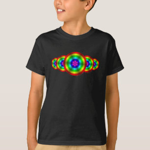 Optische Illusion Rainbow Kid's and Baby Dark Shir T-Shirt