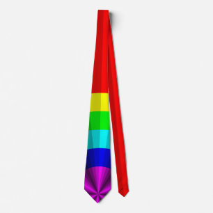 Optische Illusion Rainbow Men's Neck Tie Krawatte